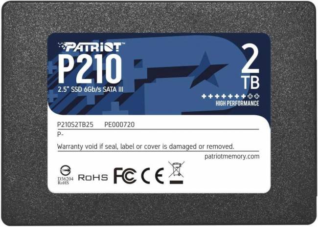 Накопитель SSD Patriot P210S2TB25 — для бизнеса и офиса