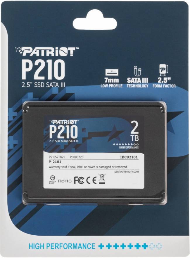 Накопитель SSD Patriot P210S2TB25 — для бизнеса и офиса