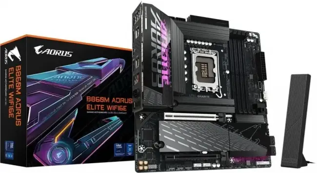 Материнская плата GIGABYTE B860M A ELITE WIFI6E — для бизнеса и офиса Материнская плата GIGABYTE B860M A ELITE WIFI6E — для бизнеса и офиса