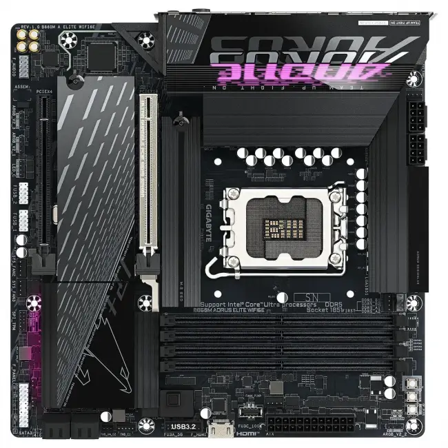 Материнская плата GIGABYTE B860M A ELITE WIFI6E — для бизнеса и офиса Материнская плата GIGABYTE B860M A ELITE WIFI6E — для бизнеса и офиса