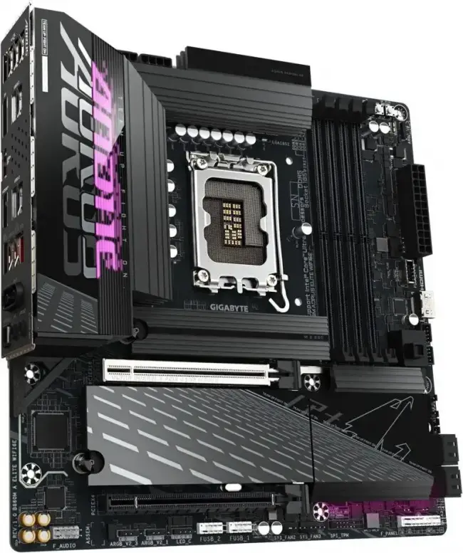 Материнская плата GIGABYTE B860M A ELITE WIFI6E — для бизнеса и офиса Материнская плата GIGABYTE B860M A ELITE WIFI6E — для бизнеса и офиса