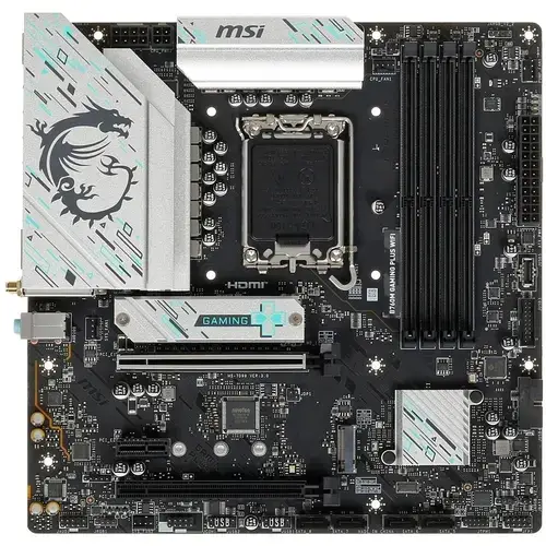 Материнская плата MSI B760M GAMING PLUS WIFI — для бизнеса и офиса Материнская плата MSI B760M GAMING PLUS WIFI — для бизнеса и офиса