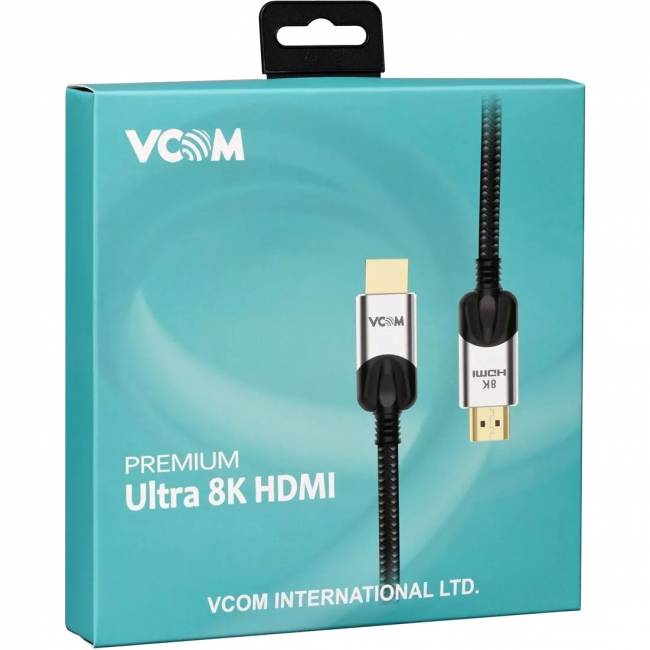 Кабель HDMI 19M/M,ver. 2.1, 8K@60 Hz 2m VCOM <CG865-2M> VCOM CG865-2M — для бизнеса и офиса