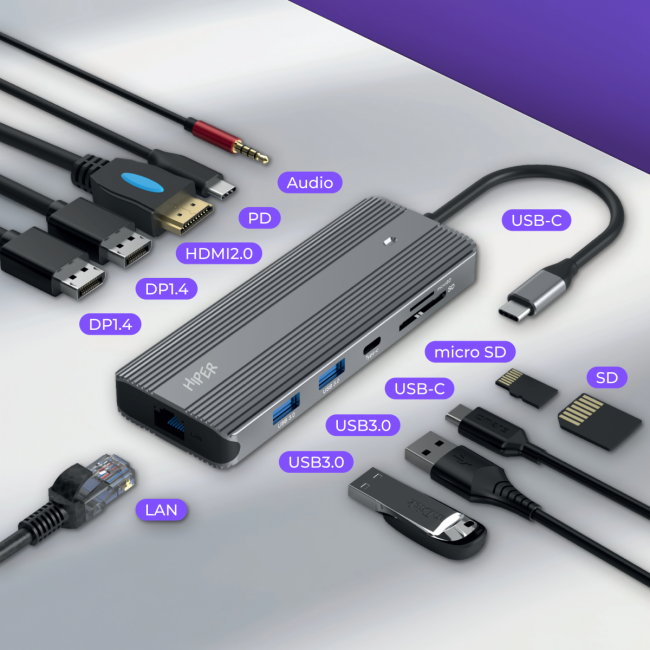 Док-станция Hiper HP-DS11-01 — для бизнеса и офиса Док-станция Hiper HP-DS11-01 — для бизнеса и офиса