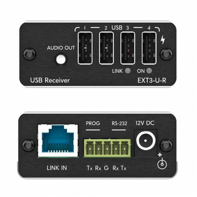 Передатчик и приемник сигналов USB 2.0 и RS?232 по витой паре; поддержка PoC [50-00015690] Kramer EXT3-U-KIT — для бизнеса и офиса