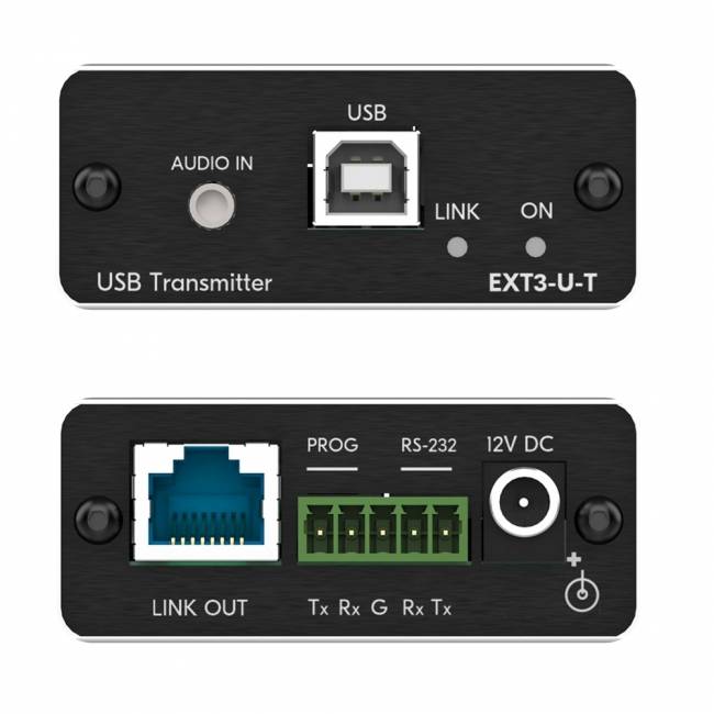 Передатчик и приемник сигналов USB 2.0 и RS?232 по витой паре; поддержка PoC [50-00015690] Kramer EXT3-U-KIT — для бизнеса и офиса