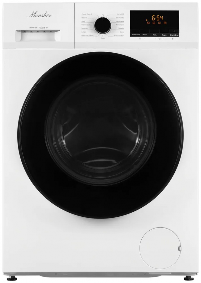 Стиральная машина с функцией сушки MONSHER MONSHER MWDM 665 Blanc — для бизнеса и офиса Стиральная машина с функцией сушки MONSHER MONSHER MWDM 665 Blanc — для бизнеса и офиса