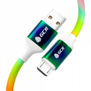GCR Кабель 1.2m MicroUSB быстрая зарядка, GRADIENT, 28/24 AWG Кабель Greenconnect 1.2 м (GCR-53106)