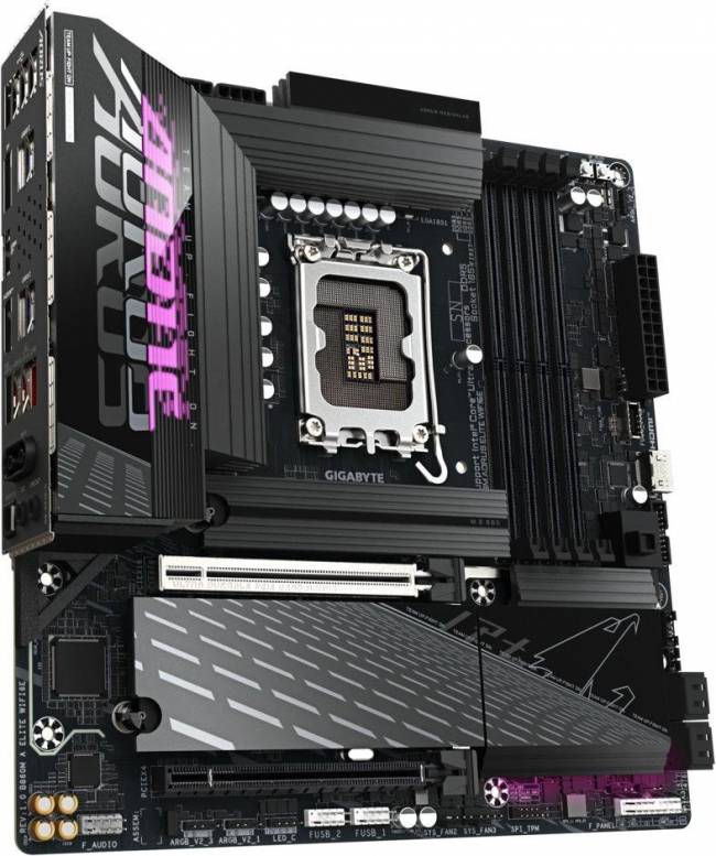 Материнская плата Gigabyte B860M A ELITE WIFI6E — для бизнеса и офиса Материнская плата Gigabyte B860M A ELITE WIFI6E — для бизнеса и офиса