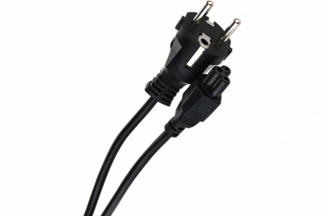 Кабель питания для ноутбуков, 3-pin, с заземлением, 220V (Европейский стандарт) <TP022-1.8-BK> 1,8m VCOM TP022-1.8-BK — для бизнеса и офиса Кабель питания для ноутбуков, 3-pin, с заземлением, 220V (Европейский стандарт) <TP022-1.8-BK> 1,8m VCOM TP022-1.8-BK — для бизнеса и офиса