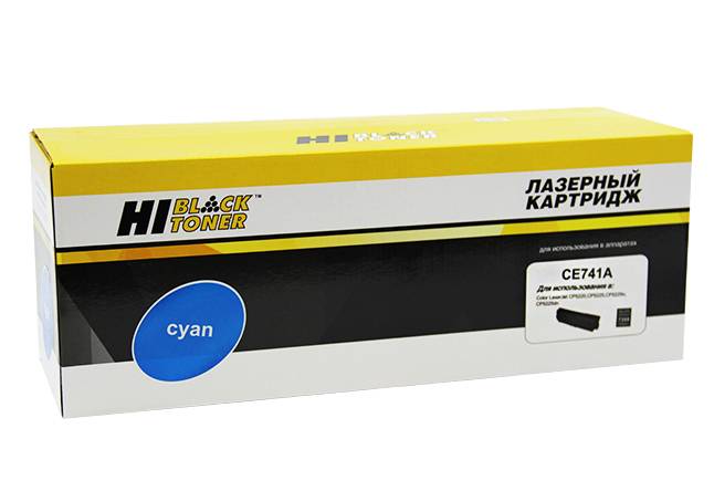 Картридж Hi-Black (HB-CE741A) для HP CLJ CP5220/5225/5225n/5225dn, C, 7,3K — для бизнеса и офиса Картридж Hi-Black (HB-CE741A) для HP CLJ CP5220/5225/5225n/5225dn, C, 7,3K — для бизнеса и офиса