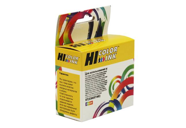 Картридж Hi-Black (HB-C6657AE) для HP DJ 5550/450, №57, Color — для бизнеса и офиса Картридж Hi-Black (HB-C6657AE) для HP DJ 5550/450, №57, Color — для бизнеса и офиса