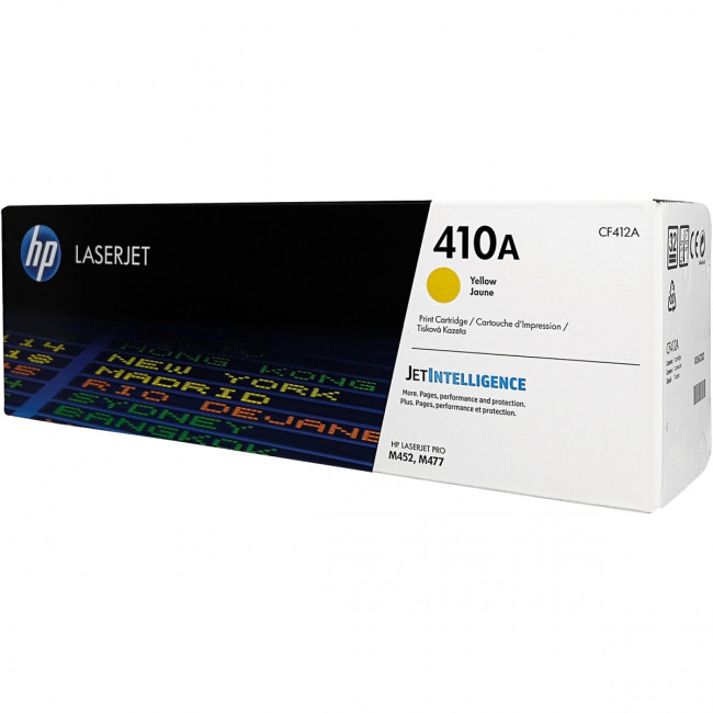 Тонер-картридж HP 410A Yellow Original LaserJet Toner Cartridge (CF412A) — для бизнеса и офиса