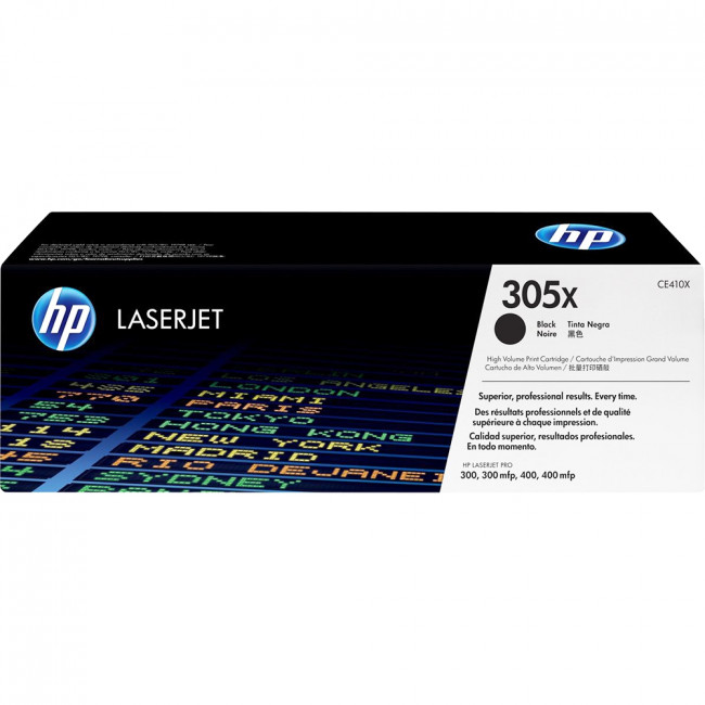 Тонер-картридж HP 305X Black Original LaserJet Toner Cartridge (CE410X) — для бизнеса и офиса Тонер-картридж HP 305X Black Original LaserJet Toner Cartridge (CE410X) — для бизнеса и офиса
