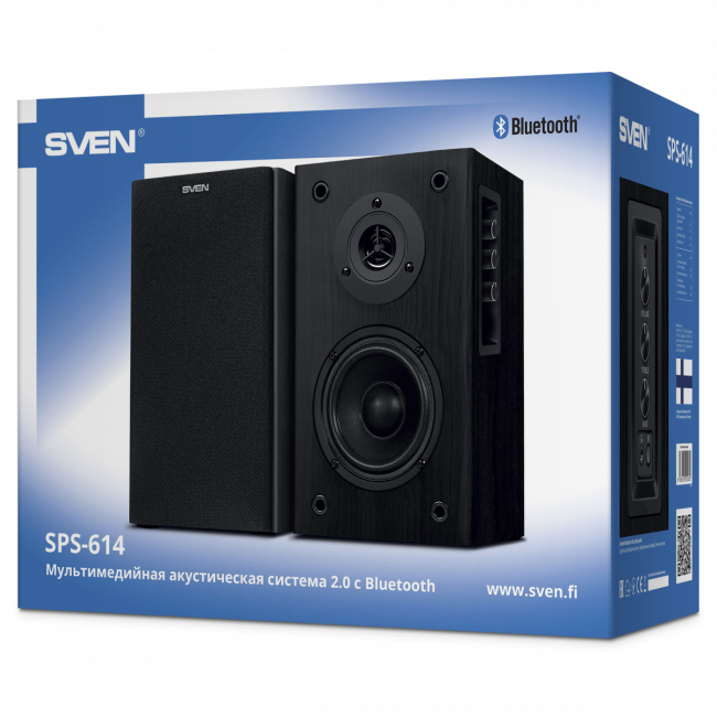 АС SVEN SPS-614, черный (40 Вт, Bluetooth) Sven SV-020262 — для бизнеса и офиса АС SVEN SPS-614, черный (40 Вт, Bluetooth) Sven SV-020262 — для бизнеса и офиса