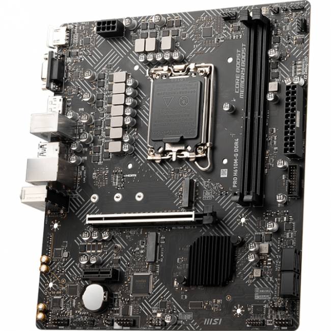 Материнская плата MSI PRO H610M-G — для бизнеса и офиса Материнская плата MSI PRO H610M-G — для бизнеса и офиса
