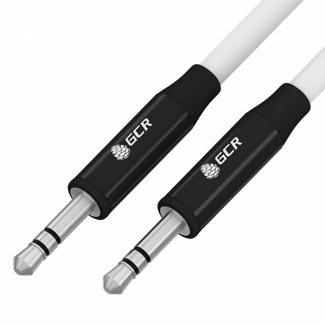 GCR Кабель 0.5m аудио jack 3.5mm/jack 3.5mm белый, AL case черный, M/M, GCR-54749 Greenconnect GCR-54749 — для бизнеса и офиса GCR Кабель 0.5m аудио jack 3.5mm/jack 3.5mm белый, AL case черный, M/M, GCR-54749 Greenconnect GCR-54749 — для бизнеса и офиса
