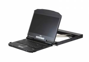 KVM-консоль ATEN CL3800NW-ATA-RG для рэкового шкафа 19", выдвижная, Dual Rail, экран 18.5", Full HD, кабель 1.8 ATEN CL3800NW