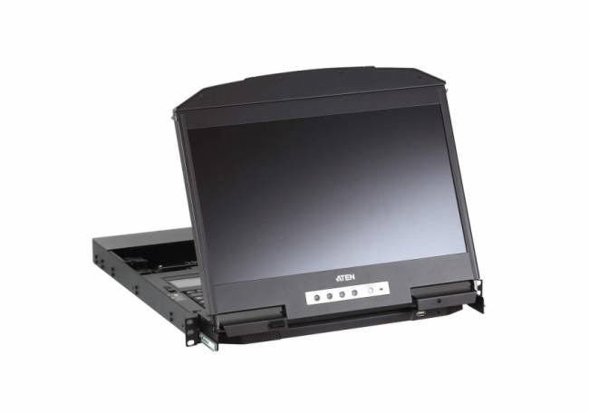 KVM-консоль ATEN CL3800NW-ATA-RG для рэкового шкафа 19", выдвижная, Dual Rail, экран 18.5", Full HD, кабель 1.8 ATEN CL3800NW — для бизнеса и офиса KVM-консоль ATEN CL3800NW-ATA-RG для рэкового шкафа 19", выдвижная, Dual Rail, экран 18.5", Full HD, кабель 1.8 ATEN CL3800NW — для бизнеса и офиса