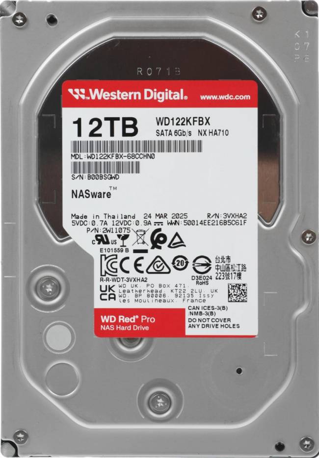 Жесткий диск WD WD122KFBX — для бизнеса и офиса Жесткий диск WD WD122KFBX — для бизнеса и офиса