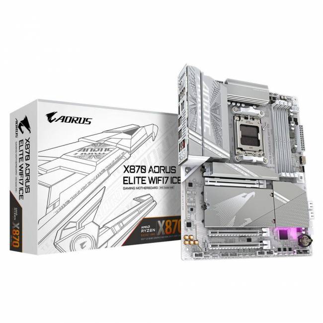 Материнская плата Gigabyte X870 AORUS ELITE WIFI7 ICE — для бизнеса и офиса