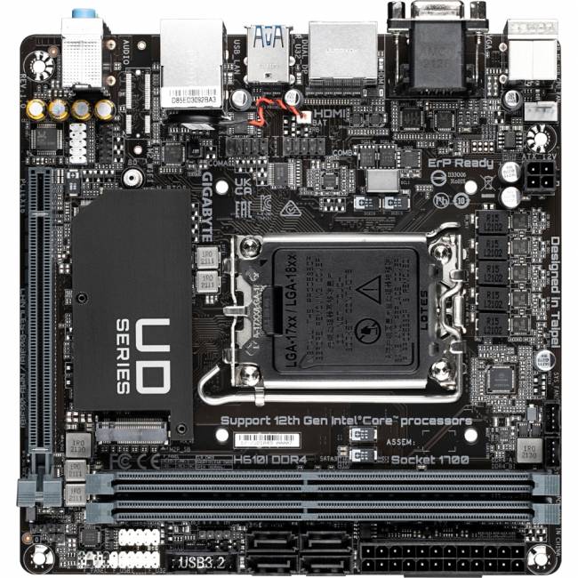 Материнская плата Gigabyte H610I DDR4 — для бизнеса и офиса Материнская плата Gigabyte H610I DDR4 — для бизнеса и офиса