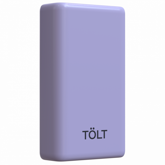 Портативный аккумулятор TOLT Lit LT-LP10T, 10000mAh, 22,5W, fast charging and PD, violet TÖLT LT-LP10T — для бизнеса и офиса Портативный аккумулятор TOLT Lit LT-LP10T, 10000mAh, 22,5W, fast charging and PD, violet TÖLT LT-LP10T — для бизнеса и офиса