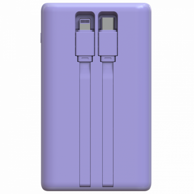 Портативный аккумулятор TOLT Lit LT-LP10T, 10000mAh, 22,5W, fast charging and PD, violet TÖLT LT-LP10T — для бизнеса и офиса Портативный аккумулятор TOLT Lit LT-LP10T, 10000mAh, 22,5W, fast charging and PD, violet TÖLT LT-LP10T — для бизнеса и офиса