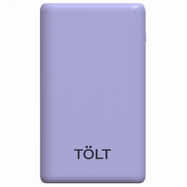 Портативный аккумулятор TOLT Lit LT-LP10T, 10000mAh, 22,5W, fast charging and PD, violet TÖLT LT-LP10T — для бизнеса и офиса Портативный аккумулятор TOLT Lit LT-LP10T, 10000mAh, 22,5W, fast charging and PD, violet TÖLT LT-LP10T — для бизнеса и офиса