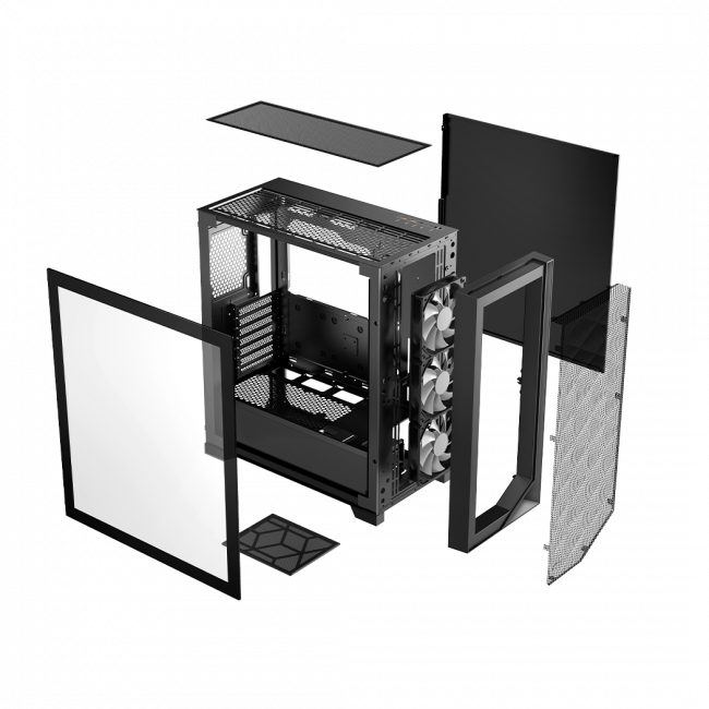 Корпус без блока питания PcCooler C3D510 BK — для бизнеса и офиса Корпус без блока питания PcCooler C3D510 BK — для бизнеса и офиса