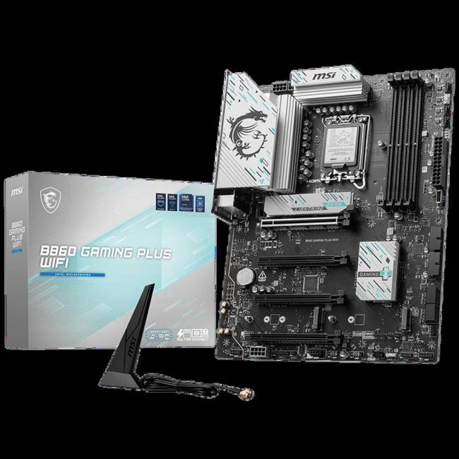 Материнская плата MSI B860 GAMING PLUS WIFI — для бизнеса и офиса Материнская плата MSI B860 GAMING PLUS WIFI — для бизнеса и офиса