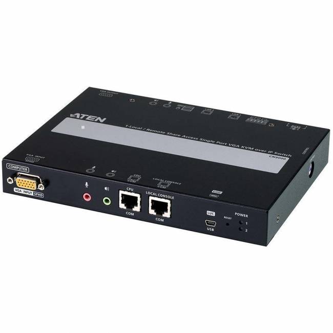 Удлинитель, VGA KVM USB/PS2, управление по IP, Rackmount/Desktop, 10/100 Base-T, с KVM-шнурами PS2 1х1.2м.;USB 1x1.2м., TCP/IP, (Virtual Media;WIN98SE/ME/2000/XP/FREE-BSD/LINUX 7.0 или выше;1600x1200 60Hz;) ATEN CN9000 — для бизнеса и офиса Удлинитель, VGA KVM USB/PS2, управление по IP, Rackmount/Desktop, 10/100 Base-T, с KVM-шнурами PS2 1х1.2м.;USB 1x1.2м., TCP/IP, (Virtual Media;WIN98SE/ME/2000/XP/FREE-BSD/LINUX 7.0 или выше;1600x1200 60Hz;) ATEN CN9000 — для бизнеса и офиса