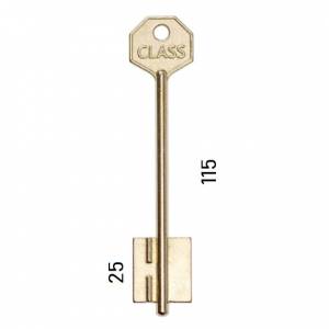 Заготовка дверного ключа Класс-4 KLS4D 115*22*25мм