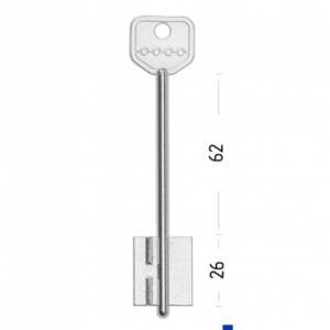 Заготовка дверного ключа Сенат-2 SEN2D 115*22,4*26,2 мм