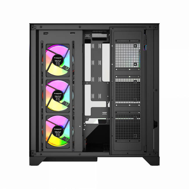 Корпус без блока питания HSPD F550-TGBK-ARGB — для бизнеса и офиса