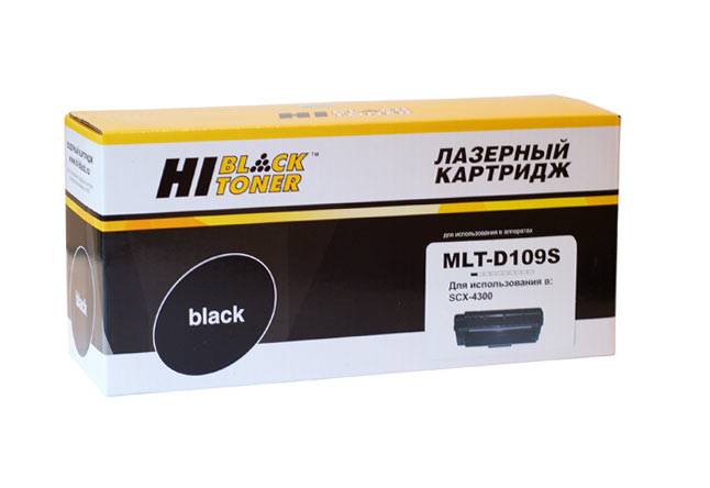Картридж Hi-Black (HB-MLT-D109S) для Samsung SCX-4300/4310/4315, 2K — для бизнеса и офиса Картридж Hi-Black (HB-MLT-D109S) для Samsung SCX-4300/4310/4315, 2K — для бизнеса и офиса