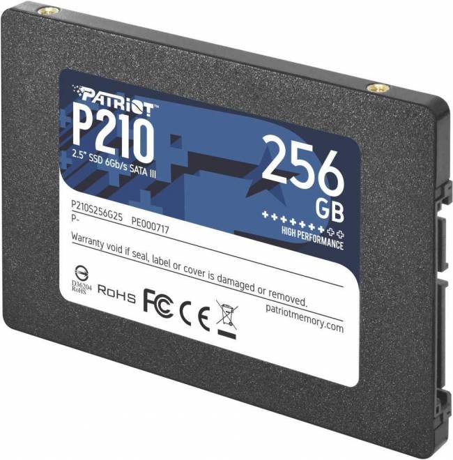 Накопитель SSD Patriot P210S256G25 — для бизнеса и офиса Накопитель SSD Patriot P210S256G25 — для бизнеса и офиса