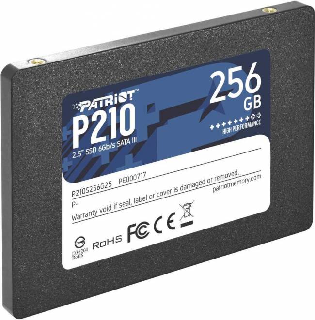 Накопитель SSD Patriot P210S256G25 — для бизнеса и офиса Накопитель SSD Patriot P210S256G25 — для бизнеса и офиса
