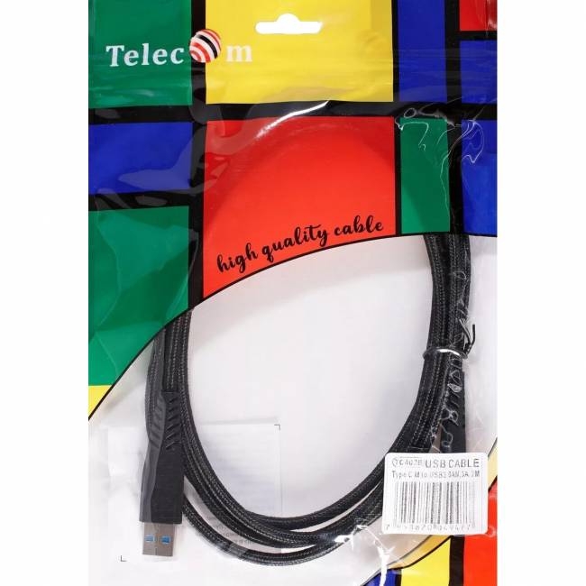 Кабель-адаптер USB 3.1 Type-Cm --> USB 3.0 Am, 2метра Telecom <TC402B-2M> Адаптер-переходник Telecom USB 3.1 Type C M/USB 3.0 Type A M(TC402B-2M) — для бизнеса и офиса Кабель-адаптер USB 3.1 Type-Cm --> USB 3.0 Am, 2метра Telecom <TC402B-2M> Адаптер-переходник Telecom USB 3.1 Type C M/USB 3.0 Type A M(TC402B-2M) — для бизнеса и офиса