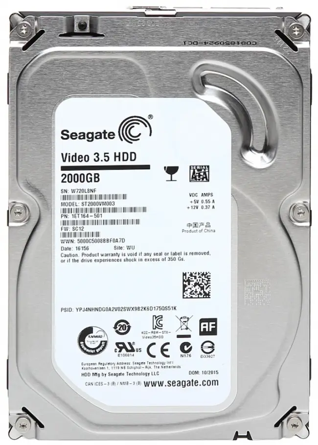 Жесткий диск Seagate Video (ST2000VM003) — для бизнеса и офиса Жесткий диск Seagate Video (ST2000VM003) — для бизнеса и офиса