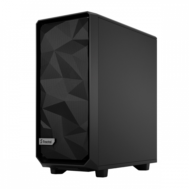 Корпус ПК без блока питания Fractal Design Case Meshify 2 Compact Black, Dark Tempered Glass — для бизнеса и офиса Корпус ПК без блока питания Fractal Design Case Meshify 2 Compact Black, Dark Tempered Glass — для бизнеса и офиса