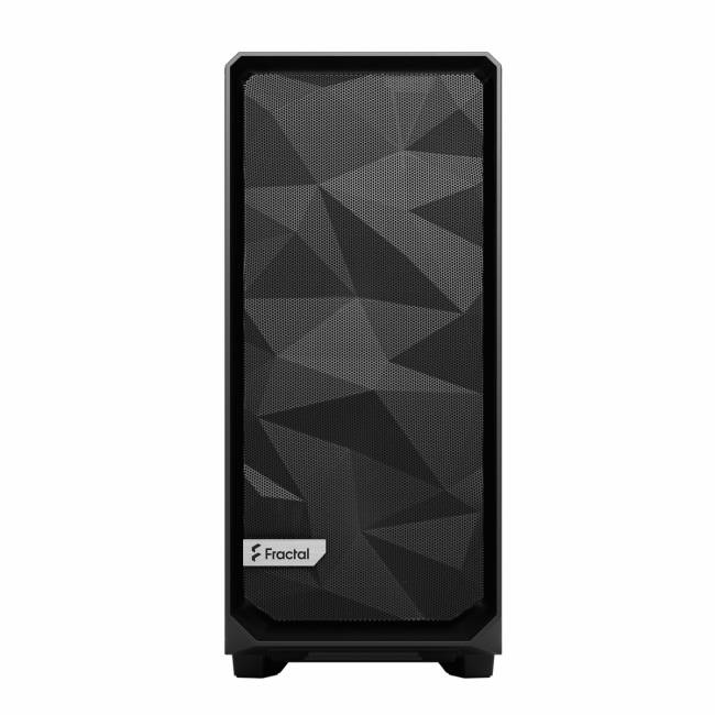 Корпус ПК без блока питания Fractal Design Case Meshify 2 Compact Black, Dark Tempered Glass — для бизнеса и офиса Корпус ПК без блока питания Fractal Design Case Meshify 2 Compact Black, Dark Tempered Glass — для бизнеса и офиса
