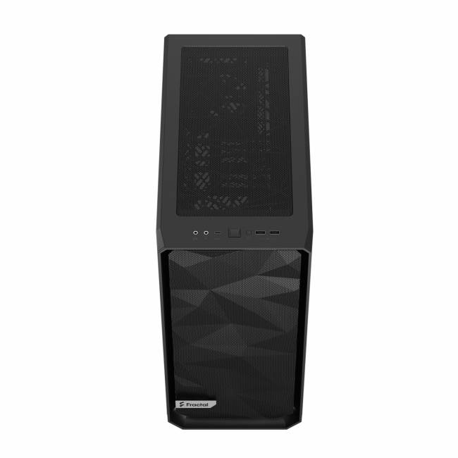 Корпус ПК без блока питания Fractal Design Case Meshify 2 Compact Black, Dark Tempered Glass — для бизнеса и офиса Корпус ПК без блока питания Fractal Design Case Meshify 2 Compact Black, Dark Tempered Glass — для бизнеса и офиса
