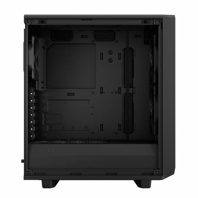 Корпус ПК без блока питания Fractal Design Case Meshify 2 Compact Black, Dark Tempered Glass — для бизнеса и офиса Корпус ПК без блока питания Fractal Design Case Meshify 2 Compact Black, Dark Tempered Glass — для бизнеса и офиса