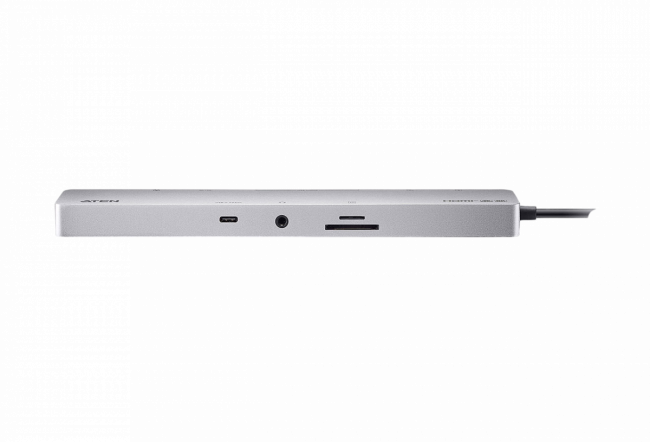 Многопортовая док-станция 11-в-1 с портом USB-C и функцией сквозной передачи питания (Power Pass-Through) ATEN UH3240 — для бизнеса и офиса Многопортовая док-станция 11-в-1 с портом USB-C и функцией сквозной передачи питания (Power Pass-Through) ATEN UH3240 — для бизнеса и офиса
