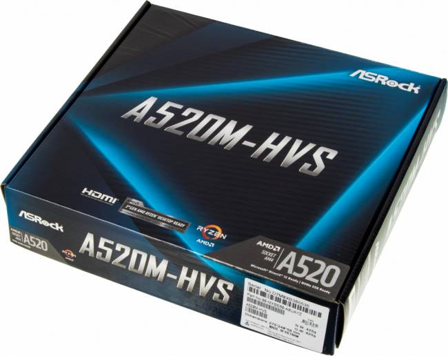 Материнская плата ASRock A520M-HVS — для бизнеса и офиса Материнская плата ASRock A520M-HVS — для бизнеса и офиса