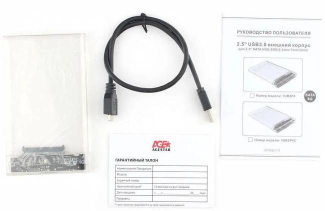 Внешний корпус для HDD/SSD AgeStar 3UB2P4C — для бизнеса и офиса Внешний корпус для HDD/SSD AgeStar 3UB2P4C — для бизнеса и офиса