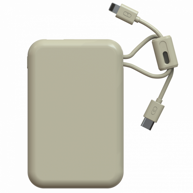 Портативный аккумулятор TOLT Lit KC16, 10000mAh, 22,5W, fast charging and PD, beige, CCC TÖLT KC16 — для бизнеса и офиса Портативный аккумулятор TOLT Lit KC16, 10000mAh, 22,5W, fast charging and PD, beige, CCC TÖLT KC16 — для бизнеса и офиса