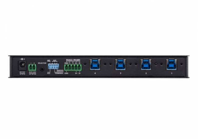 4 x 4 USB 3.2 Gen 1 промышленный переключатель ATEN US3344I — для бизнеса и офиса 4 x 4 USB 3.2 Gen 1 промышленный переключатель ATEN US3344I — для бизнеса и офиса