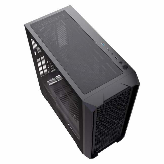 Корпус без блока питания HSPD F750-TGBK — для бизнеса и офиса Корпус без блока питания HSPD F750-TGBK — для бизнеса и офиса